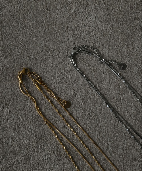 ORLEAN（オルレアン）の「【ORLEAN】 ２連華奢チェーンネックレス サージカルステンレス（ネックレス・レディース・ゴールド/シルバー・フリー）」の16枚目の写真