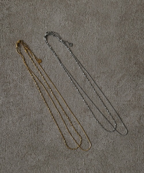 ORLEAN（オルレアン）の「【ORLEAN】 ２連華奢チェーンネックレス サージカルステンレス（ネックレス・レディース・ゴールド/シルバー・フリー）」の12枚目の写真