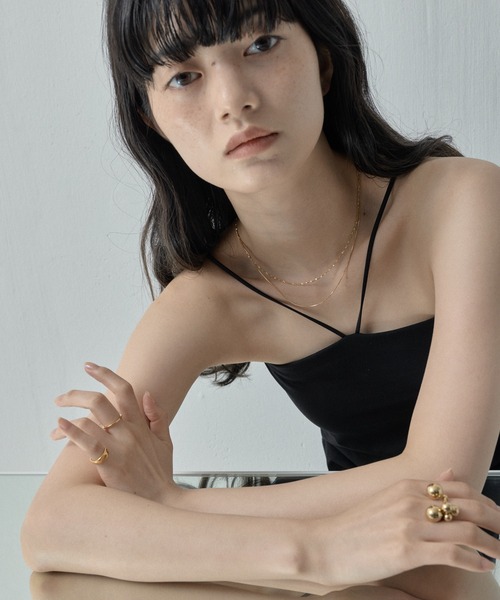 ORLEAN(オルレアン)の「【ORLEAN】 2連華奢チェーンネックレス サージカルステンレス(ネックレス・レディース・ゴールド/シルバー・フリー)」の14枚目の写真