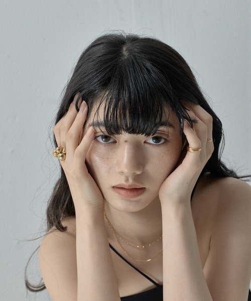 ORLEAN(オルレアン)の「【ORLEAN】 2連華奢チェーンネックレス サージカルステンレス(ネックレス・レディース・ゴールド/シルバー・フリー)」の21枚目の写真