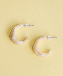 BUTTON&CUFFLINKS ボタンアンドカフリンクス:お花/ 変形 ピアス