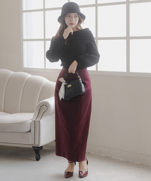 Julia Boutique(ジュリアブティック)の「スカーフ付きクロコ調スクエアミニバッグ/23610(ショルダーバッグ・レディース・ブラック/アイボリー・ONE)」の14枚目の写真