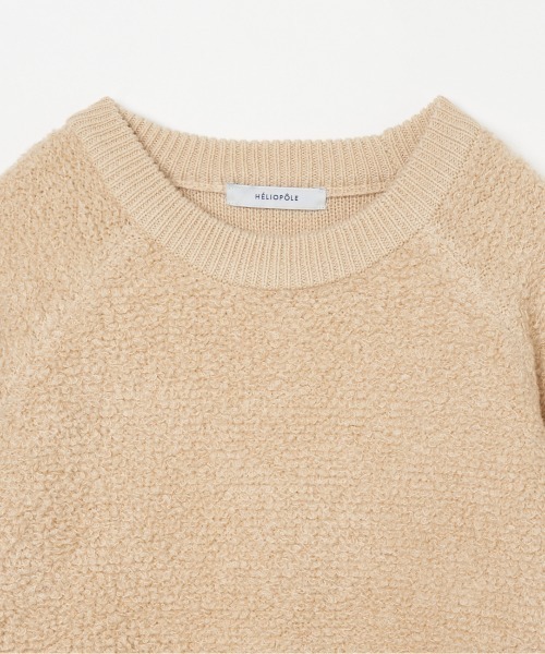 HELIOPOLE（エリオポール）の「BIG LOOP PULLOVER KNIT（ニット/セーター・レディース・ベージュ/ホワイト/ブラック・38）」の6枚目の写真