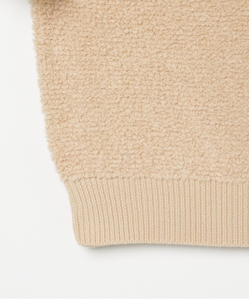 HELIOPOLE（エリオポール）の「BIG LOOP PULLOVER KNIT（ニット/セーター・レディース・ベージュ/ホワイト/ブラック・38）」の8枚目の写真
