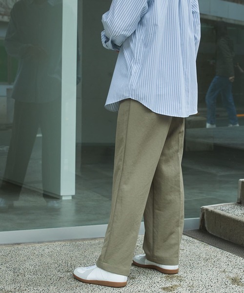 FORK&SPOON（フォークアンドスプーン）の「FORK&SPOON　TRツータックパンツ（その他パンツ・メンズ・ブラック/グリーン系その他・4/5）」の6枚目の写真