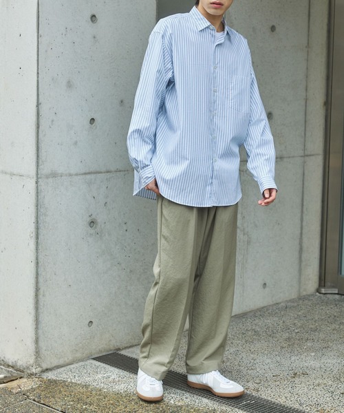 FORK&SPOON（フォークアンドスプーン）の「FORK&SPOON　TRツータックパンツ（その他パンツ・メンズ・ブラック/グリーン系その他・4/5）」の5枚目の写真