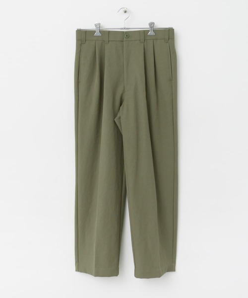 FORK&SPOON（フォークアンドスプーン）の「FORK&SPOON　TRツータックパンツ（その他パンツ・メンズ・ブラック/グリーン系その他・4/5）」の8枚目の写真