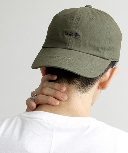 WEGO(ウィゴー)の「WEGO/ツイルキャップ(キャップ・メンズ・カーキ/ホワイト/ブラック・FREE)」の3枚目の写真