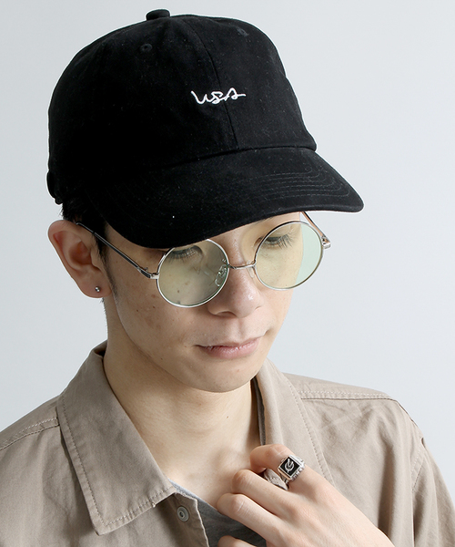 WEGO(ウィゴー)の「WEGO/ツイルキャップ(キャップ・メンズ・カーキ/ホワイト/ブラック・FREE)」の2枚目の写真