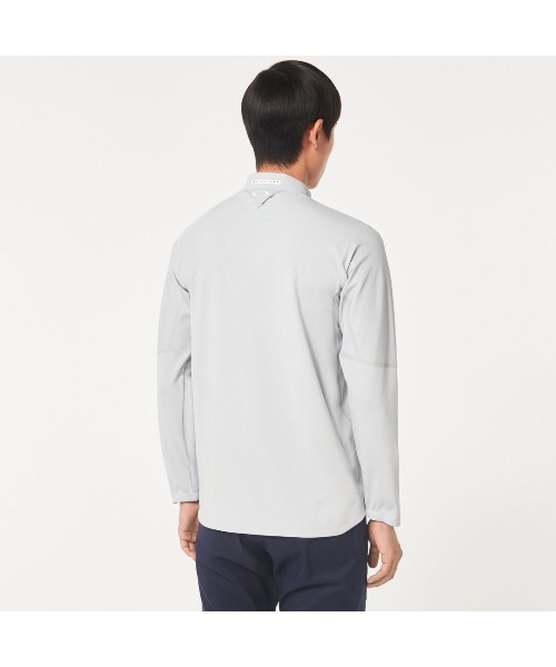 [オークリー] Polo Shirt SKULL SYNCHRONISM MOCK SHIRT 2.0 COOL GRAY 2 Mサイズ相当 OAKLEY（オークリー）の「オークリー SKULL SYNCHRONISM LS MOCK SHIRT