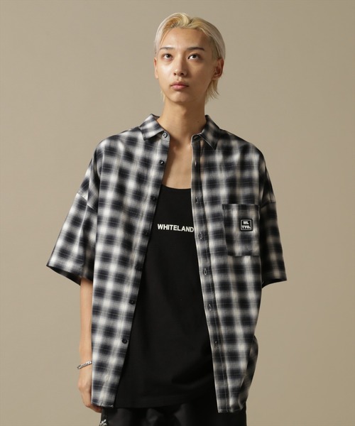 WHITELAND（ホワイトランド）の「【WEB&DEPOT限定】WHITELAND/ホワイトランド/OWL/LOGO TT/オーバーサイズ タンクトップ（タンクトップ・メンズ・ブラック/カーキ/ホワイト・F）」の16枚目の写真