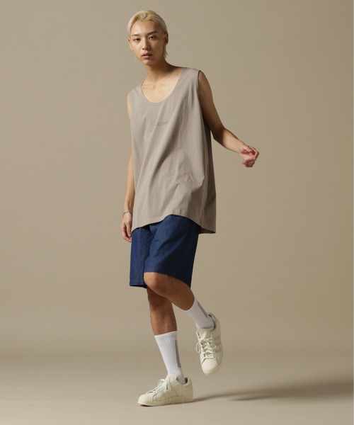 WHITELAND（ホワイトランド）の「【WEB&DEPOT限定】WHITELAND/ホワイトランド/OWL/LOGO TT/オーバーサイズ タンクトップ（タンクトップ・メンズ・ブラック/カーキ/ホワイト・F）」の20枚目の写真