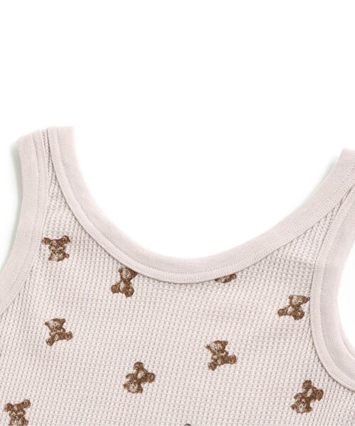 apres les cours（アプレレクール）の「BOYSワッフルタンクトップ（タンクトップ・キッズ・アイボリー/ベージュ・80/90/100/110/120/130）」の12枚目の写真