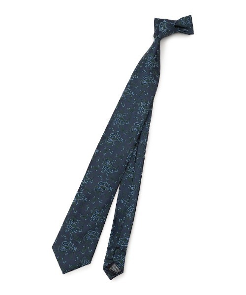 Perfect Suit FActory(パーフェクトスーツファクトリー)の「クラシコ レギュラーネクタイ ペイズリー ブラウン/ネイビー(ネクタイ・メンズ・ネイビー/ブラウン・FREE)」の6枚目の写真