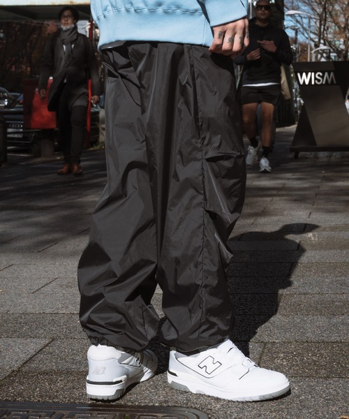 Subciety（サブサエティ）の「TUCK NYLON PANTS（その他パンツ・メンズ・ネイビー/パープル/ブラック/グレー・SMALL/MEDIUM/LARGE/X-LARGE/XX-LARGE）」の9枚目の写真