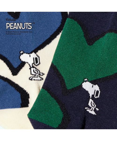 CHICSTOCKS（シックストックス）の「SNOOPY×CHICSTOCKS［SNOOPYハート］（ソックス/靴下・レディース・ダークグレー/ダークブラウン/ネイビー/アイボリー・SMALL/MEDIUM/LARGE）」の15枚目の写真
