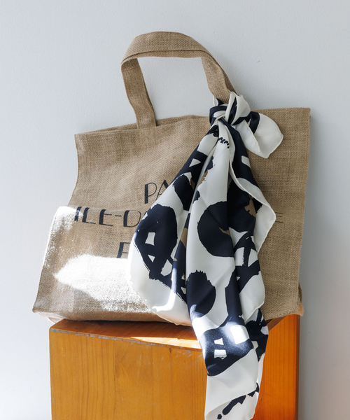 MAISON BENGAL（マイソンベンガル）の「【Maison Bengal/メゾンベンガル】 別注ジュートロゴバッグ（トートバッグ・レディース・ベージュ・フリー）」の3枚目の写真