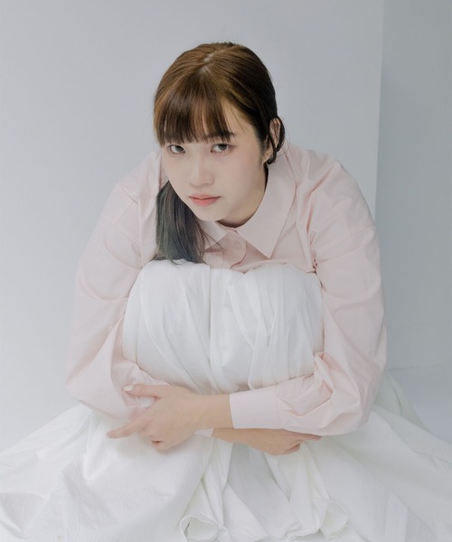 mimi toujours(ミミトゥジュール)の「バックリボン クロップド ブラウス mimi toujours×nono(シャツ/ブラウス・レディース・ブルー系その他/ホワイト/ピンク・M)」の11枚目の写真
