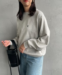 [Gymphlex/ジムフレックス] スイングスリーブ ワンポイントロゴ刺繍スウェット