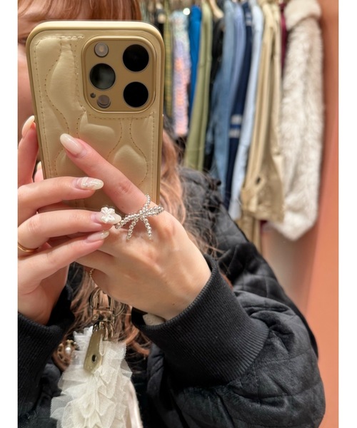JUMELLE(ジュメロ)の「pearl ribbon ring(リング・レディース・シルバー・FREE)」の7枚目の写真