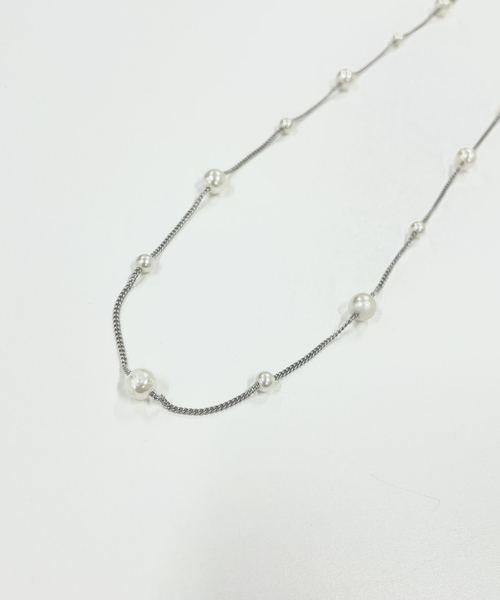 abahouse mavie（アバハウスマヴィ）の「チェーンパールネックレス（ネックレス・レディース・ゴールド/シルバー・フリー）」の15枚目の写真