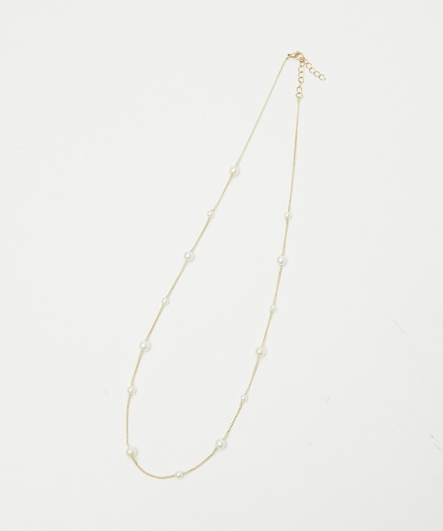 abahouse mavie（アバハウスマヴィ）の「チェーンパールネックレス（ネックレス・レディース・ゴールド/シルバー・フリー）」の4枚目の写真