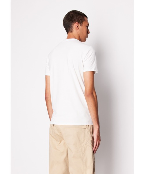 ARMANI EXCHANGE(アルマーニエクスチェンジ)の「【A|X アルマーニ エクスチェンジ】デザインロゴ 半袖クルーネックTシャツ/SLIM(Tシャツ/カットソー・メンズ・ホワイト・LARGE/MEDIUM/SMALL/X-LARGE/X-SMALL/XX-LARGE)」の2枚目の写真