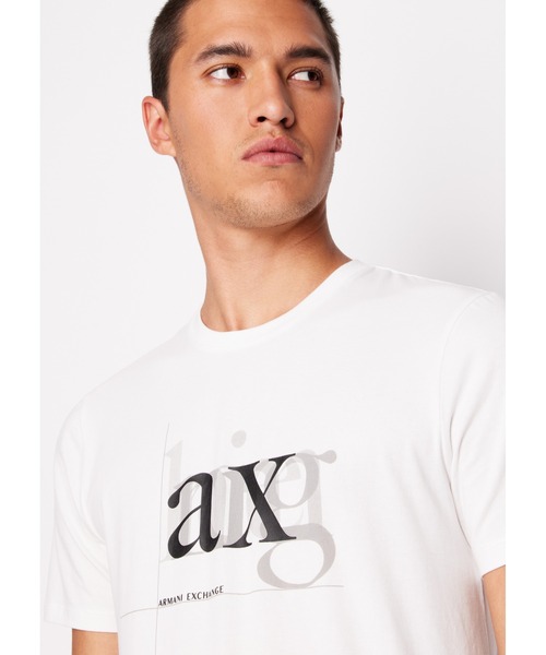 ARMANI EXCHANGE(アルマーニエクスチェンジ)の「【A|X アルマーニ エクスチェンジ】デザインロゴ 半袖クルーネックTシャツ/SLIM(Tシャツ/カットソー・メンズ・ホワイト・LARGE/MEDIUM/SMALL/X-LARGE/X-SMALL/XX-LARGE)」の3枚目の写真