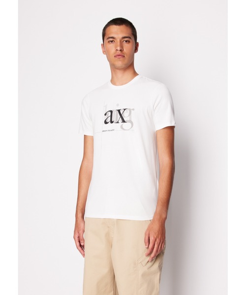 ARMANI EXCHANGE(アルマーニエクスチェンジ)の「【A|X アルマーニ エクスチェンジ】デザインロゴ 半袖クルーネックTシャツ/SLIM(Tシャツ/カットソー・メンズ・ホワイト・LARGE/MEDIUM/SMALL/X-LARGE/X-SMALL/XX-LARGE)」の8枚目の写真