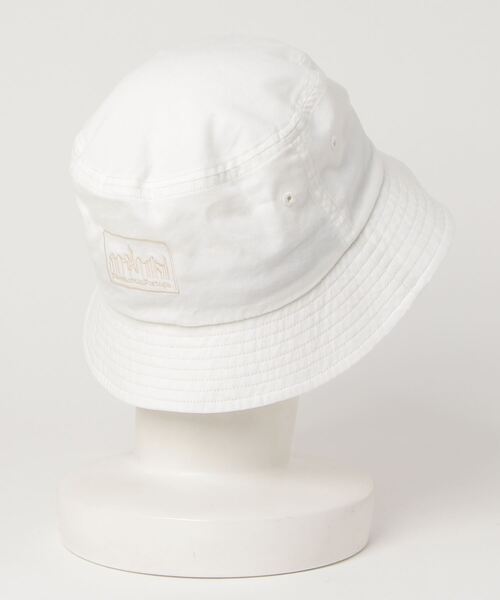 Manhattan Portage（マンハッタンポーテージ）の「Manhattan Portage/マンハッタンポーテージ ハット APPLE WAPPEN BUCKET HAT 紫外線対策 アウトドア ストリート MP246（ハット・メンズ・ブラック/オフホワイト/ベージュ・FREE）」の5枚目の写真