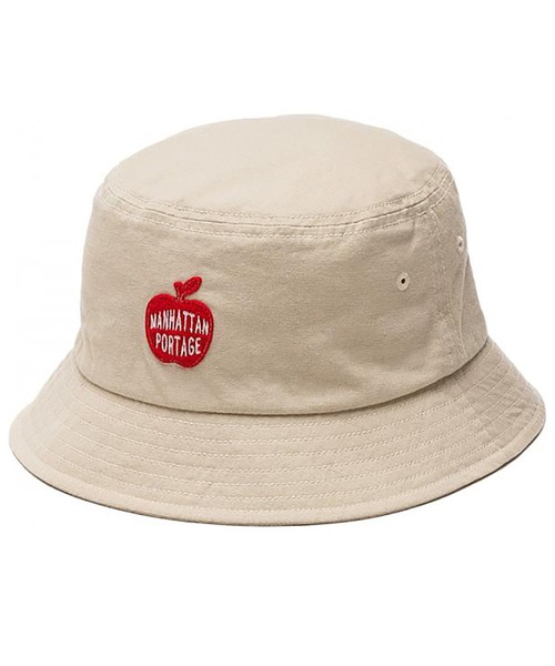 Manhattan Portage（マンハッタンポーテージ）の「Manhattan Portage/マンハッタンポーテージ ハット APPLE WAPPEN BUCKET HAT 紫外線対策 アウトドア ストリート MP246（ハット・メンズ・ブラック/オフホワイト/ベージュ・FREE）」の3枚目の写真
