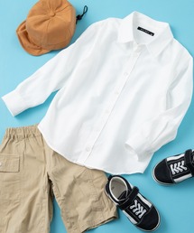 SHISKY（シスキー）の「SHISKY / シスキー レギュラーカラー 無地/ストライプ ベーシックシルエット 長袖シャツ キッズ（シャツ/ブラウス・キッズ）」