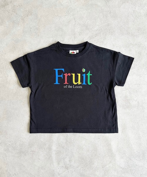 MARKEY'S（マーキーズ）の「【FRUIT OF THE LOOM】プリントT（80～160cm）（Tシャツ/カットソー・キッズ・オフホワイト/ブラック/グリーン・110/100/95/90/80/160/150/140/130/120）」の6枚目の写真