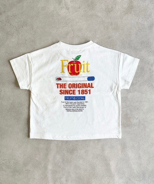 MARKEY'S（マーキーズ）の「【FRUIT OF THE LOOM】プリントT（80～160cm）（Tシャツ/カットソー・キッズ・オフホワイト/ブラック/グリーン・110/100/95/90/80/160/150/140/130/120）」の5枚目の写真