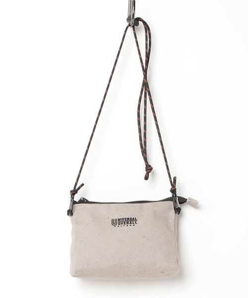 UNIVERSAL OVERALL(ユニバーサルオーバーオール)の「UNIVERSAL OVERALL / UO ネップサコッシュ / UVO-186(ボディバッグ/ウエストポーチ・レディース・サックスブルー/ブラック/オフホワイト/グレー/オレンジ・ONESIZE)」の20枚目の写真