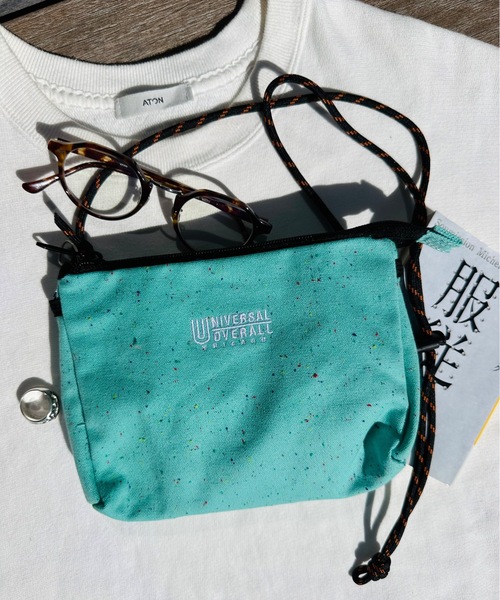 UNIVERSAL OVERALL(ユニバーサルオーバーオール)の「UNIVERSAL OVERALL / UO ネップサコッシュ / UVO-186(ボディバッグ/ウエストポーチ・レディース・サックスブルー/ブラック/オフホワイト/グレー/オレンジ・ONESIZE)」の14枚目の写真