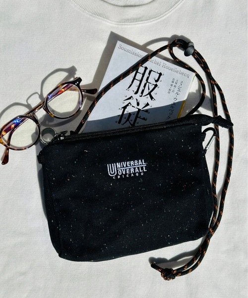 UNIVERSAL OVERALL(ユニバーサルオーバーオール)の「UNIVERSAL OVERALL / UO ネップサコッシュ / UVO-186(ボディバッグ/ウエストポーチ・レディース・サックスブルー/ブラック/オフホワイト/グレー/オレンジ・ONESIZE)」の10枚目の写真