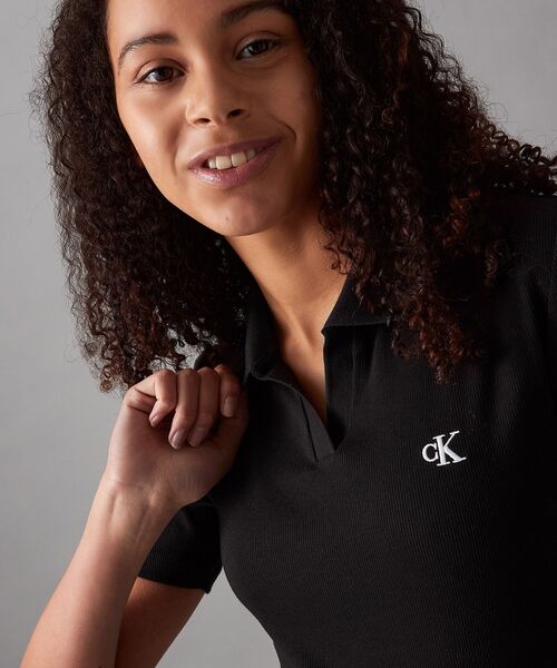 カルバンクライン スリムフィット Vネック ポロシャツ Calvin Klein（カルバン・クライン）の「スリムフィット Vネック