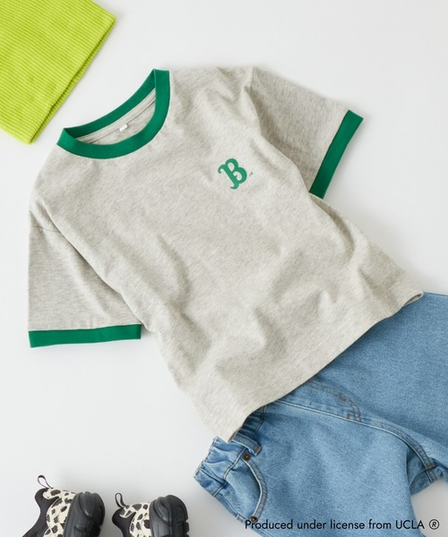 UCLA（ユーシーエルエー）の「【KIDS】【UCLA】TYPY別注プリントリンガーTee（Tシャツ/カットソー・キッズ・ブルー/グリーン・SMALL/XX-LARGE/X-LARGE/LARGE/MEDIUM）」の3枚目の写真