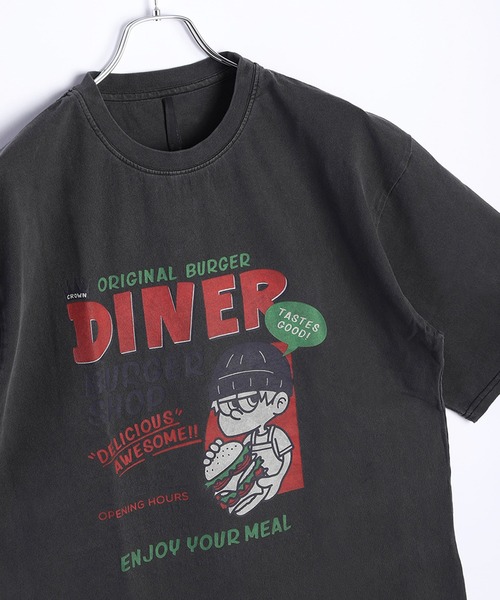 WESTSEA(ウエストシー)の「ビッグサイズ ピグメント加工 プリント クルーネック 半袖Tシャツ(Tシャツ/カットソー・メンズ・モカ/ブラック系その他2/ブラック系その他3/ブラック系その他4/ブラック系その他5/ブラウン系その他2/ブラウン系その他3/ブラウン系その他4/ブラウン系その他5/ブラック系その他/ブラウン系その他/ブラック/ブラック系その他7/ブラック系/ブラック系その他6/ブラウン系その他6/ブラウン系その他7/ブラウン系/ブラック系1/ブラック系2/ブラック系3/ブラック系4・M/L/XL)」の10枚目の写真