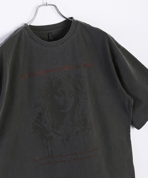 WESTSEA(ウエストシー)の「ビッグサイズ ピグメント加工 プリント クルーネック 半袖Tシャツ(Tシャツ/カットソー・メンズ・モカ/ブラック系その他2/ブラック系その他3/ブラック系その他4/ブラック系その他5/ブラウン系その他2/ブラウン系その他3/ブラウン系その他4/ブラウン系その他5/ブラック系その他/ブラウン系その他/ブラック/ブラック系その他7/ブラック系/ブラック系その他6/ブラウン系その他6/ブラウン系その他7/ブラウン系/ブラック系1/ブラック系2/ブラック系3/ブラック系4・M/L/XL)」の4枚目の写真