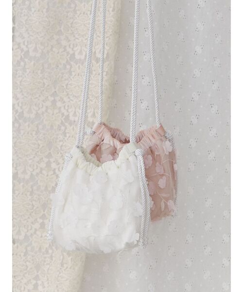 merry jenny（メリージェニー）の「お花咲いたポシェット（ショルダーバッグ・レディース・ブラック/ピンク/オフホワイト・FREE）」の18枚目の写真