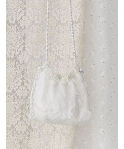 merry jenny（メリージェニー）の「お花咲いたポシェット（ショルダーバッグ・レディース・ブラック/ピンク/オフホワイト・FREE）」の19枚目の写真