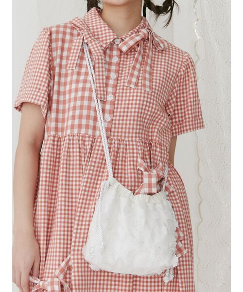 merry jenny（メリージェニー）の「お花咲いたポシェット（ショルダーバッグ・レディース・ブラック/ピンク/オフホワイト・FREE）」の17枚目の写真