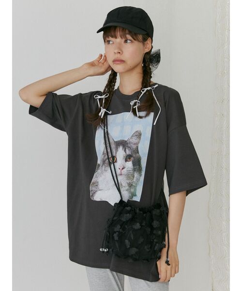 merry jenny（メリージェニー）の「お花咲いたポシェット（ショルダーバッグ・レディース・ブラック/ピンク/オフホワイト・FREE）」の10枚目の写真