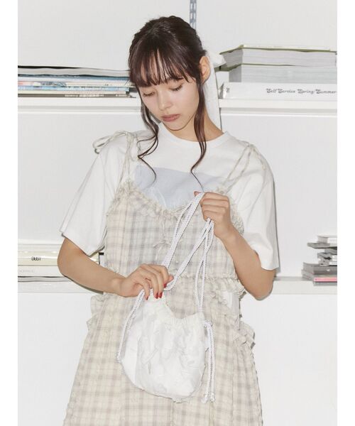 merry jenny（メリージェニー）の「お花咲いたポシェット（ショルダーバッグ・レディース・ブラック/ピンク/オフホワイト・FREE）」の13枚目の写真