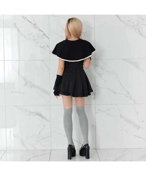 DearMyLoveMillor(ディアマイラブミラー)の「Dollyシルエットスカート(スカート・レディース・ブラック×ゴールド/シルバーグレー/ブラック×シルバー/グレー・SMALL/MEDIUM/LL/LARGE/3L)」の9枚目の写真
