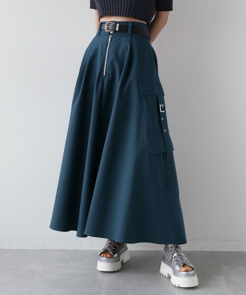 HARE（ハレ）の「カーゴデザインスカート(HARE)（スカート・レディース・ブラック/ブルー/ブルー系その他・FREE）」の11枚目の写真