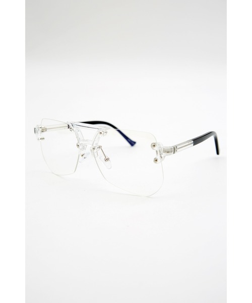 セール】an meets zakka ツーブリッジティアドロップリムレス