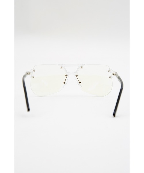 セール】an meets zakka ツーブリッジティアドロップリムレスメガネ